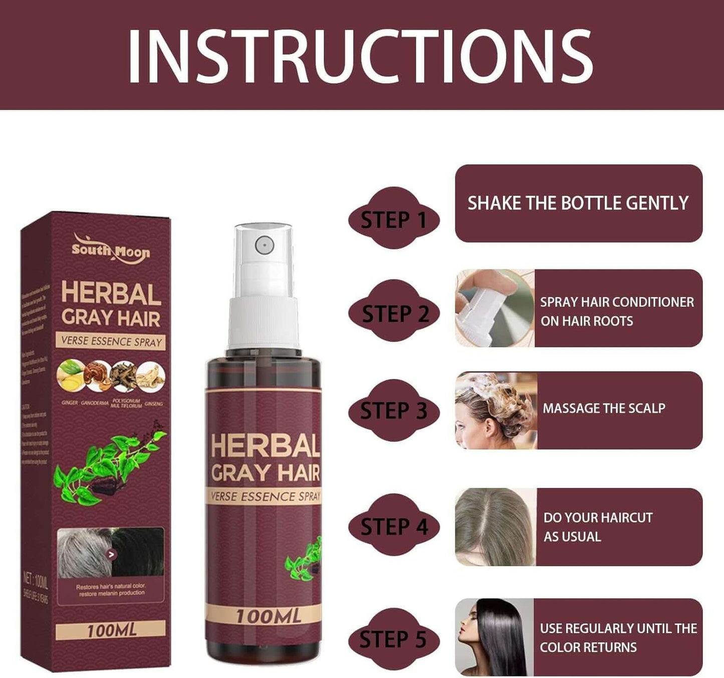 Herbal Hair Darkening Conditioner 100ML | بلسم طبيعي لتغميق الشعر