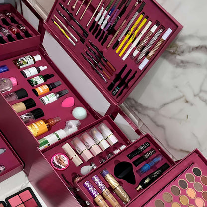Professional All-in-One Beauty & Makeup Vanity Case حقيبة تجميل ومكياج احترافية شاملة