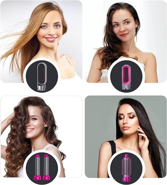5 in 1 Ceramic Hair Styler  مصفف الشعر السيراميكي 5 في 1 بتقنية الأيونات