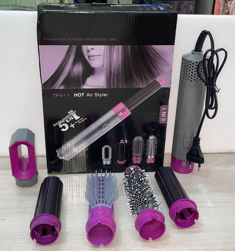 5 in 1 Ceramic Hair Styler  مصفف الشعر السيراميكي 5 في 1 بتقنية الأيونات