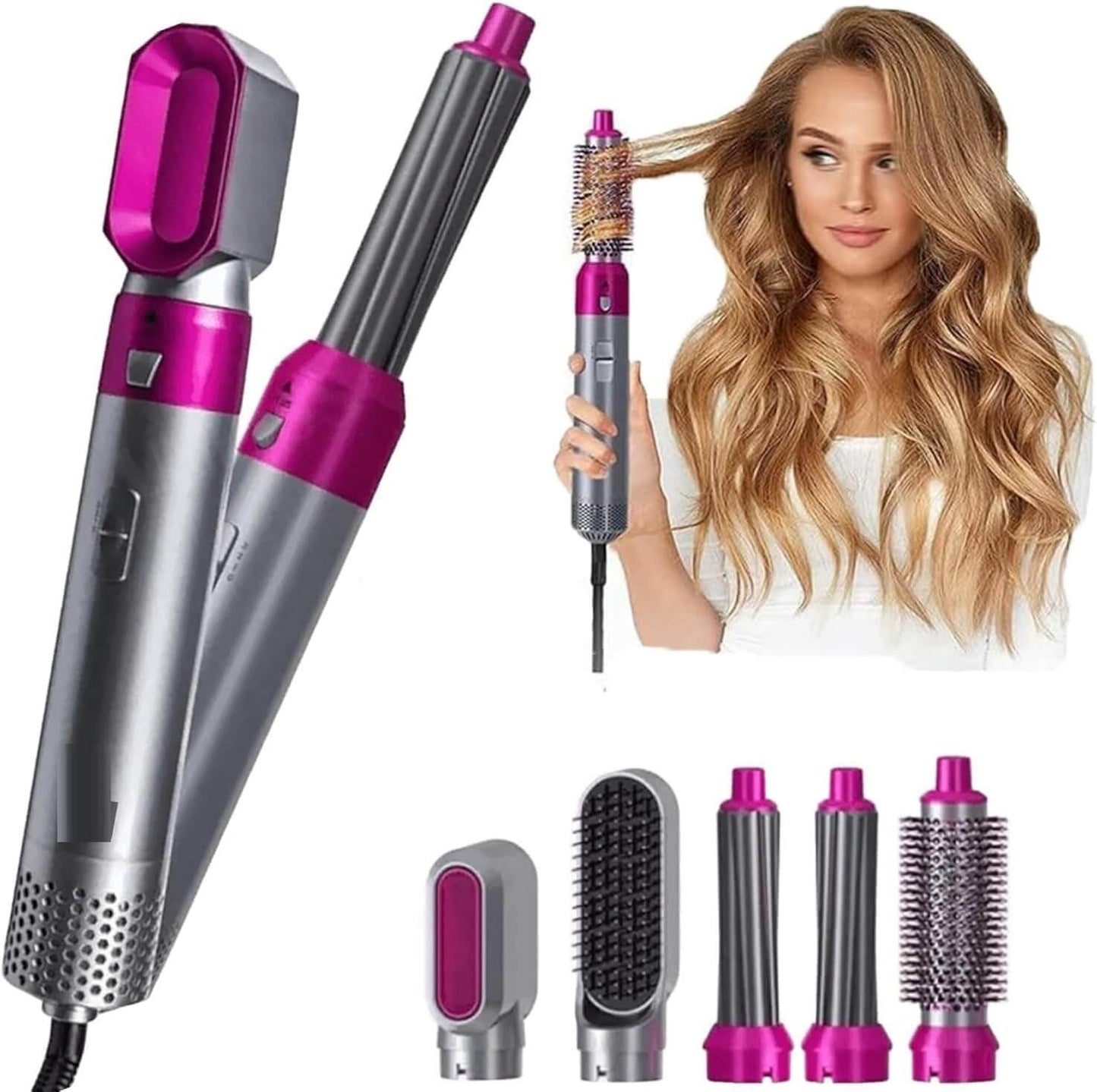 5 in 1 Ceramic Hair Styler  مصفف الشعر السيراميكي 5 في 1 بتقنية الأيونات