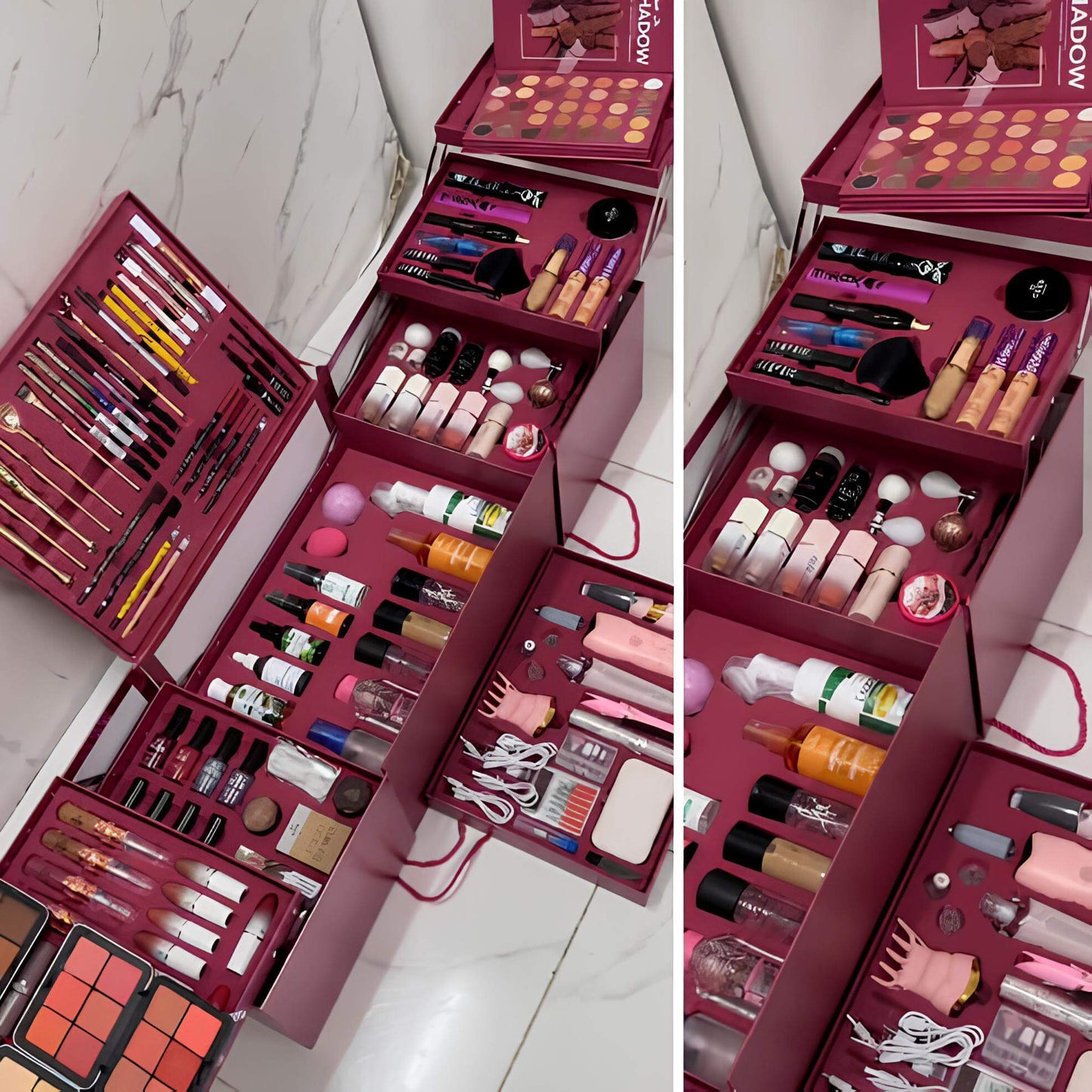 Professional All-in-One Beauty & Makeup Vanity Case حقيبة تجميل ومكياج احترافية شاملة