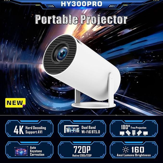 Mini Round Projector | ميني بروجكتر دائري ذكي